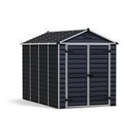 Palram - Canopia Caseta de jardín Skylight (Medidas ext. (An x Pr): 185 x 303,6 cm, Plástico, Antracita)