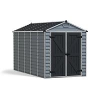 Caseta de policarbonato skylight de 185.4x217x378.6 cm y 7 m2 con 1 mm espesor y doble puerta abatible canopia by palram