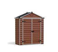 Caseta de policarbonato skylight de 185.4x217x90.2 cm y 1.7 m2 con 1 mm espesor y doble puerta abatible canopia by palram