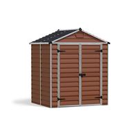 Caseta de policarbonato skylight de 185x217x154 cm y 2.8 m2 con 1 mm espesor y doble puerta abatible canopia by palram