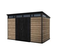 Caseta de resina ashwood 11x7 de 340x226x218 cm y 7.4 m2