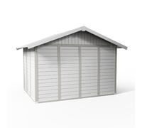 Caseta de resina casa deco de 72x180x80 cm y 7.53 m2 con 26 mm espesor y doble puerta abatible grosfillex