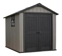 Caseta de resina oakland de 230x242x287 cm y 5.9 m2 con 20 mm espesor y doble puerta abatible keter