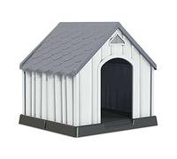 Caseta de Resina para Perros 92x87x91cm 7house | Caseta para Perros Grandes y Medianos | Caseta de Plástico 100% Reciclable y Ecológico | Caseta Mascota Exterior e Interior