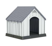THINIA HOME Caseta de Resina para Perros Grandes y Medianos 92x87x91cm | Plástico 100% Reciclable | Exterior e Interior