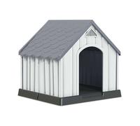 THINIA HOME Caseta de Resina para Perros Grandes y Medianos 92x87x91cm | Plástico 100% Reciclable | Exterior e Interior