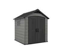 Caseta de resina premier 757 de 229x252x223 cm y 4.6 m2 con 20 mm espesor y doble puerta abatible keter