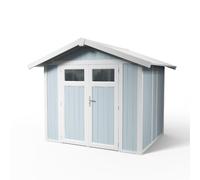 Caseta de resina utility de 295x245x260 cm y 4.9 m2 con 26 mm espesor y doble puerta abatible grosfillex