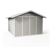 Caseta de resina utility de 370x250x407 cm y 11.2 m2 con 26 mm espesor y doble puerta abatible grosfillex