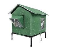 Caseta exterior aislada para gatos - Refugio cálido para mascotas, casa térmica de invierno para gatos, diseño duradero resistente a la intemperie, cómodo espacio de descanso para felino, ac