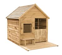Caseta infantil de madera heidi 169x103x123 cm con banco