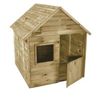Caseta infantil Marina (L x An x Al: 123 x 119 x 158,5 cm, Madera, Natural)