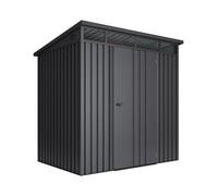 Caseta Metálica de Jardín Extrafuerte Formentera 3m2 - Espesor 0,40mm Robusto - Tragaluz de Policarbonato - Cierre con Llave - Antracita - Cobertizo Resistente Almacenamiento Exterior