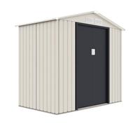 Caseta metálica de jardín "nebraska" - 2,70 m² - beige/gris antracita