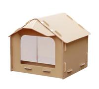 Caseta Para Gatos Callejeros Exterior - Refugio Cerrado Impermeable Y Resistente A Los UV | Casa Mascotas Material PP Todas Las Estaciones | Estación Alimentación Amorosa Comedor Con Techo Inclinato P