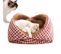 Caseta para gatos, cueva para dormir plegable reforzada | Cueva para gatos de interior, para calmar y relajar al gato durante los viajes al aire libre y la temporada de invierno