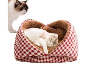 Caseta para gatos, cueva para dormir plegable reforzada | Cueva para gatos de interior, para calmar y relajar al gato durante los viajes al aire libre y la temporada de invierno