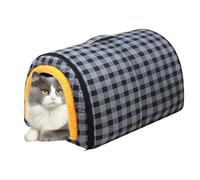 Caseta para gatos de apartamento, caseta convertible para perros y gatos - Muebles cómodos para animales con asa para razas pequeñas, medianas y grandes refugios casa descanso invierno verano