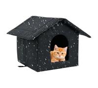 Caseta para Gatos de Exterior | Caseta para Gatos de 40 cm | Caset Gato de Exterior | Casetas Paras Cachorros de exteriors, tapete cálido par Gato, casetas Lavable Perros, Refugio Mascotas