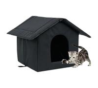Caseta para Gatos de Exterior | Caseta para Gatos de 40 cm | Caset Gato de Exterior | Casetas Paras Cachorros de exteriors, tapete cálido par Gato, casetas Lavable Perros, Refugio Mascotas
