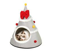 Caseta para gatos de interior - Muebles para animales para invierno frío - Caseta para gatos con forma de árbol de Navidad, para razas pequeñas, medianas y grandes, salón, dormitorio, balcón, jugar