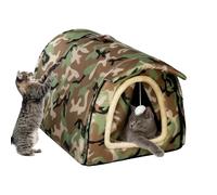 Caseta para gatos | Tienda cálida refugio para mascotas - Refugio para gatos de exterior impermeable al invierno, para cachorros de perro y calmante para animales para el sueño de los