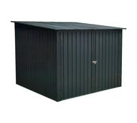 Caseta para jardín Arth (Medidas ext. (An x Pr): 204 x 163 cm, Acero, Antracita, 3,2 m²)