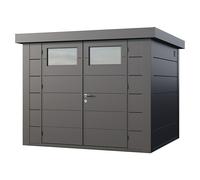 Caseta para jardín Classico 2724 (Medidas ext. (An x Pr): 288 x 258 cm, Acero, Antracita, Sin set)