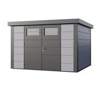 Caseta para jardín Classico 3330 (Medidas ext. (An x Pr): 348 x 318 cm, Acero, Gris claro/Antracita, Sin set)