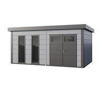 Caseta para jardín Classico 5436+ (Medidas ext. (An x Pr): 568 x 388 cm, Acero, Gris claro/Antracita, Sin set)