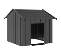 Caseta para perros con techo acero galvanizado 85x107x81 cm
