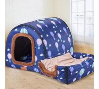 Caseta para perros extra grande XL XXL Cálida Jumbo Alivio de la Ansiedad Igloo Calmante Interior Exterior Lavable Espacioso Cómodo Refugio para Perros Grandes (XXL92 * 68 * 72 cm G)
