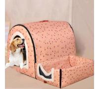 Caseta para perros extra grande XL XXL Cálido calmante alivio de la ansiedad iglú interior exterior lavable tamaño jumbo 3XL (105 x 80 x 78 cm)