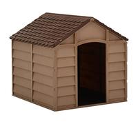 Caseta para Perros marrón PP 71x71,5x68 cm, ShGaxin Casa Perro, Casetaperros, Caseta Perro, Caseta Gato, Caseta Perro Mueble