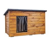 Caseta para perros, resistente a la intemperie, resistente al agua, aislante, madera, 113 x 76 cm