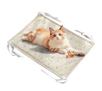 Caseta refrescante para perros | Suave cojín para animales domésticos, alfombrilla de hielo de doble cara con esquinas de cuerda para sofá, interior y exterior