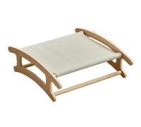 Caseta suspendida para animales domésticos, asiento de madera elevada suave y transpirable | 50,5 x 41,5 x 15,8 cm, caseta para perros de madera desmontable - Animales domésticos Perro Casa Salón