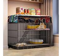 Caseta y corralito para gatos al aire libre - Recinto de metal con ruedas para animales pequeños, cachorros, gatitos y conejitos - Villa portátil para aventuras seguras al aire libre