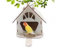 Casetas de madera para pájaros, Casetas de madera para pájaros de bricolaje | Comederos de loros de madera Casa de pájaros de bricolaje al aire libre - Pintura creativa, garabatos y manualidades para