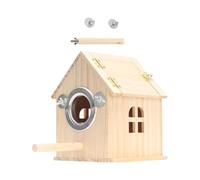Casetas de madera para pájaros pequeñas para jardín al aire libre para colgar pájaros para una fácil limpieza