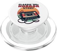 Casete clásico de la Historia de Terror de los años 80 PopSockets PopGrip para MagSafe