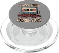 Casete clásico de la Historia de Terror de los años 80 PopSockets PopGrip para MagSafe