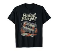 Casete desteñido etiquetado McFly 80s Nostalgia Player Vibes Camiseta