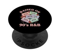 Casete Raised ON R&B de los 90, Throwback, Vintage, Old School, RNB PopSockets PopGrip Adhesivo
