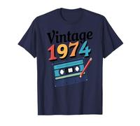 Casete Retro Nostalgia año 1974 música Divertida Camiseta