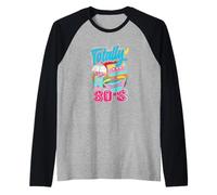 Casete Retro Vintage de Regreso a los 80 Totally 80's Camiseta Manga Raglan
