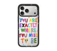 CASETiFY Impact - Carcasa para iPhone 17 Pro Max [Delgada/Protección contra caídas desde 2,5 m de altura/carga inalámbrica] - You Are Exactly Where You Need to be - Negro