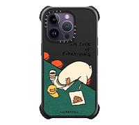 Casetify SSEBONG - Funda para iPhone 14 Pro compatible con Magsafe - Estoy harto de todo - Negro mate