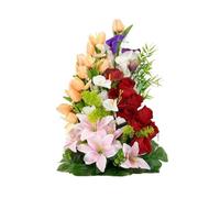 Casetlong 1 Pieza de Flores Artificiales for decoración del Lugar la Boda, arreglos for Bodas, cumpleaños, Fiestas navideñas, exhibiciones Eventos, Pasarela for Celebraciones