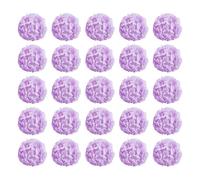 Casetlong 40/80/100 Uds Flores Artificiales hortensias de Seda Cabezas Tallos for Boda Falsa(Purple,80 Pcs)